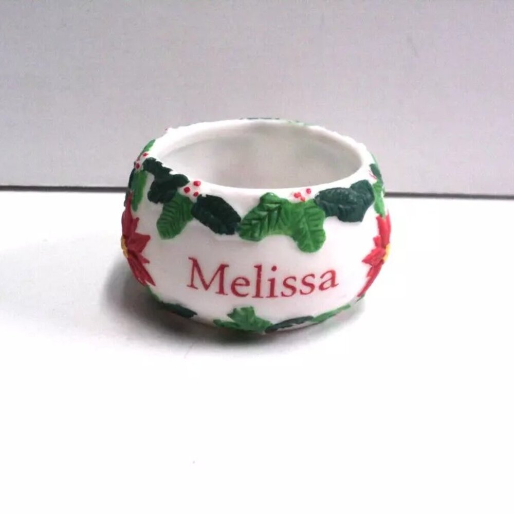 Personalized Melissa Tealight Votive Holder Holiday Stravina Accents Trinket Box